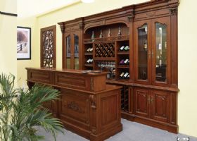 原木酒柜系列酒柜-01