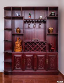 原木酒柜系列酒柜-06