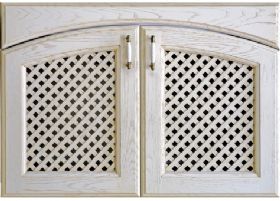 整体橱柜系列三合一圆弧网格门