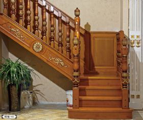 原木楼梯系列楼梯-01