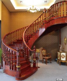 原木楼梯系列楼梯-02