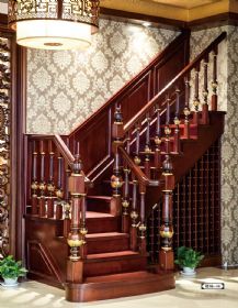 原木楼梯系列楼梯-04